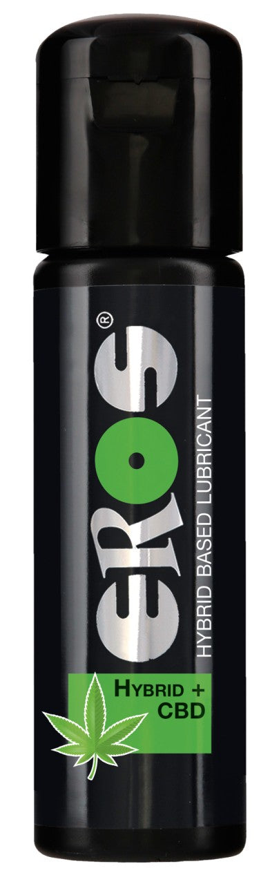 EROS Hybrid + CBD Hybrid-Gleitgel mit CBD in der Flasche in der Vorderansicht