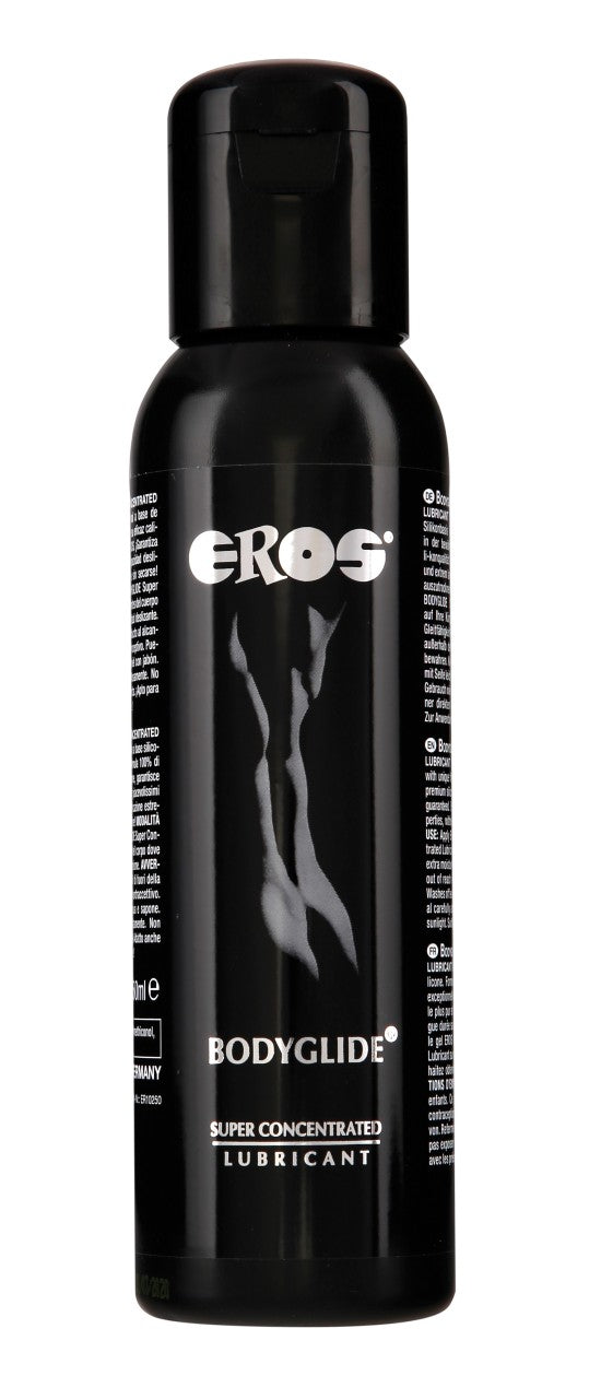 EROS Super Concentrated Bodyglide Silikon-Gleitgel in einer weiteren Flaschengröße in der Vorderansicht