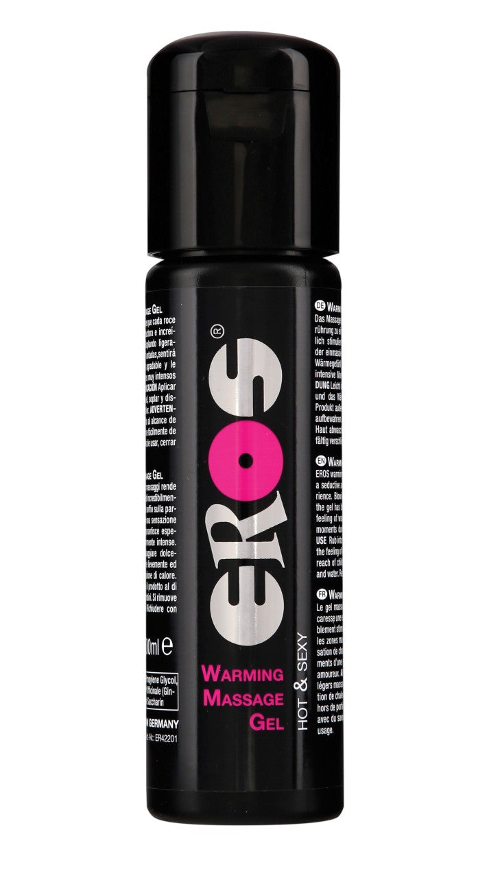 EROS Warming Massage Gel sinnliches Wärmegel für intensive Massagen in der Flasche in der Vorderansicht