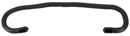 Bad Kitty Bendable Cock & Ball Ring schwarzer flexibler Penis- und Hodenring mit glatter Oberfläche und abgerundeten Enden in U-förmig gebogener Produktansicht – erhältlich bei Evoria Care