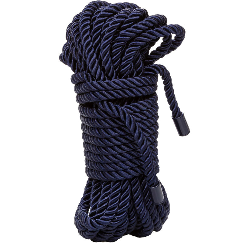 CalExotics Admiral Rope weiches Bondageseil in Blau mit 10 m Länge in der Gesamtansicht – erhältlich bei Evoria Care