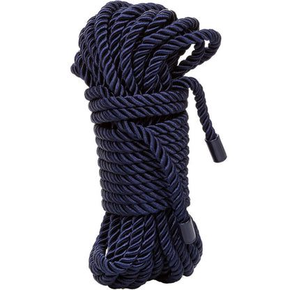 CalExotics Admiral Rope weiches Bondageseil in Blau mit 10 m Länge in der Gesamtansicht – erhältlich bei Evoria Care