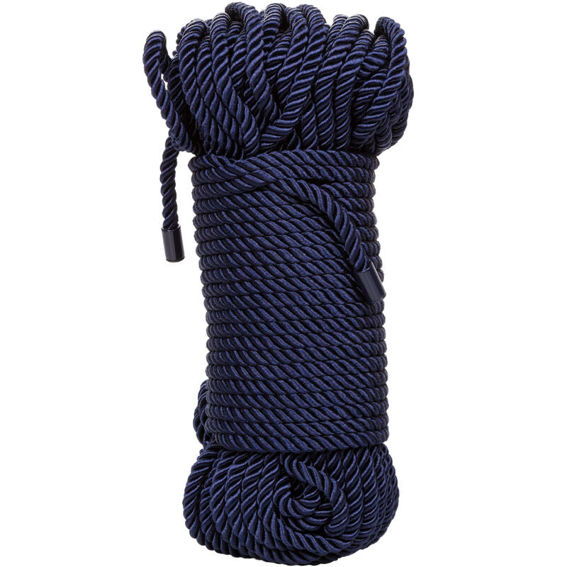 CalExotics Admiral Rope weiches Bondageseil in Blau mit 30 m Länge in der Gesamtansicht – erhältlich bei Evoria Care