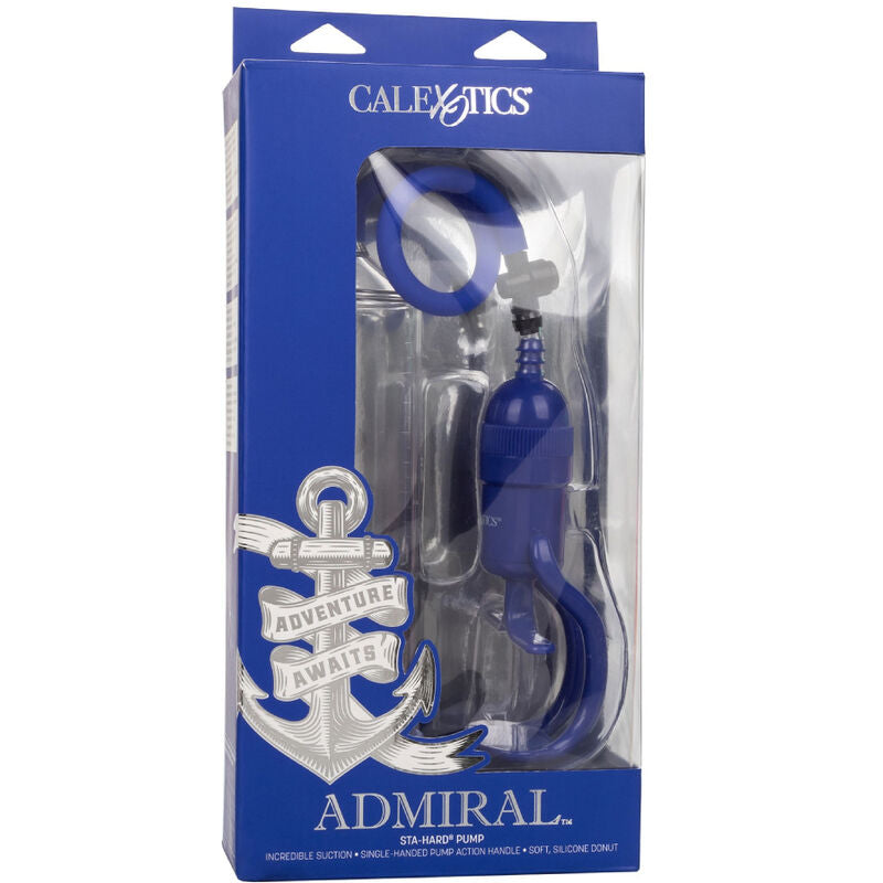CalExotics Admiral Sta-Hard Penispumpe mit Handgriff in der Originalverpackung – erhältlich bei Evoria Care