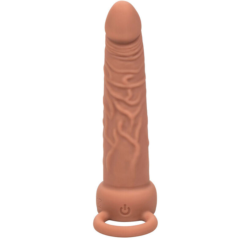 CALEXOTICS Performance Maxx Dual Penetrator in Hautfarbe mit strukturierter Oberfläche in der Vorderansicht – erhältlich bei Evoria Care