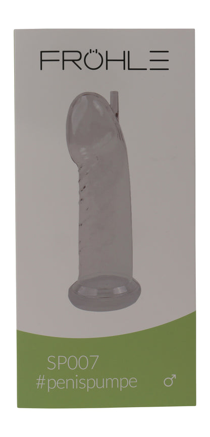 FRÖHLE Comfort-Fit – weitere Ansicht der Originalverpackung mit Produktabbildung des transparenten anatomischen Vakuumzylinders – erhältlich bei Evoria Care