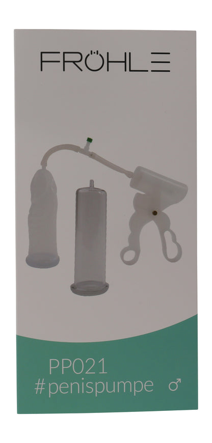FRÖHLE Duo Extreme Penispumpen-Set – weitere Ansicht der grünen Originalverpackung mit Produktabbildung und Beschriftung – erhältlich bei Evoria Care