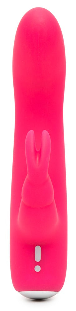 Happy Rabbit Mini Rabbit in Pink – Rückansicht mit schlankem Schaft, abgerundeter Spitze und kompaktem Griffbereich – erhältlich bei Evoria Care