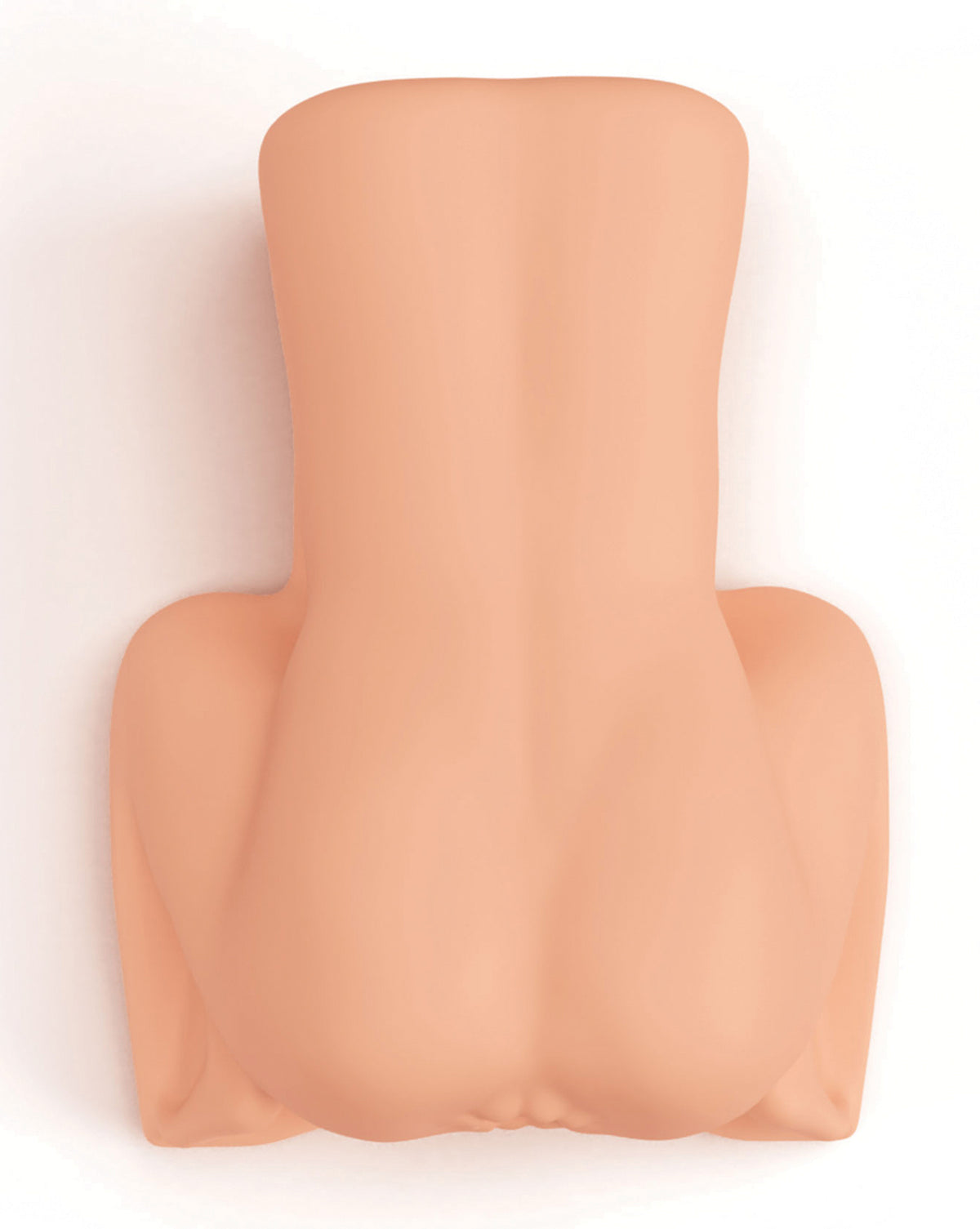 MALESATION Real Doggy Style – Rückansicht des hautfarbenen Masturbators mit länglicher anatomischer Form und ausgeprägten Gesäßkonturen – erhältlich bei Evoria Care