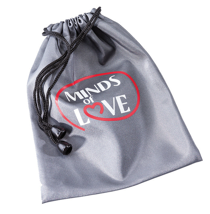 MINDS of LOVE Timo Rabbit-Vibrator mit Funkfernbedienung in transparenter Verpackung mit sichtbarem Produktetikett und dunkelblauem Vibrator – erhältlich bei Evoria Care