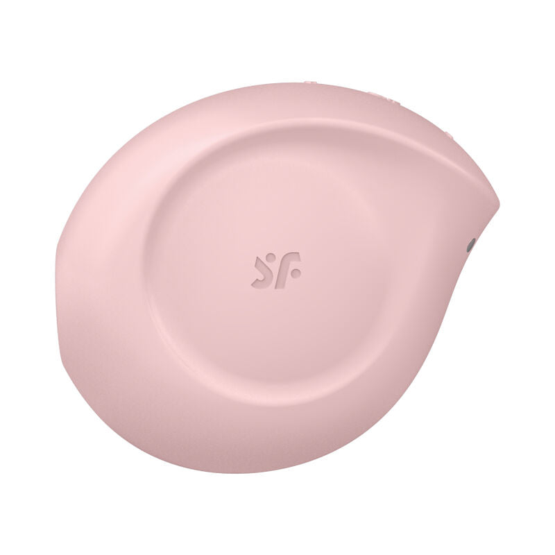 Satisfyer Sugar Rush – rosafarbener Klitorisstimulator mit ovaler Stimulationsöffnung, weichem abgerundetem Rand und innenliegendem Stimulationsbereich in vergrößerter Detailansicht auf weißem Hintergrund – erhältlich bei Evoria Care
