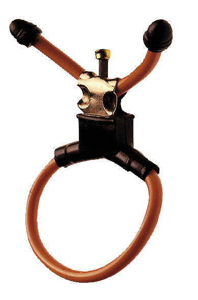 Seven Creations MAGIC Sex-Ring – verstellbarer PVC-Penisring mit roter Ringschlaufe, zwei schwarzen Kugelenden und schwarzem Verstellelement in frontaler Produktansicht auf weißem Hintergrund – erhältlich bei Evoria Care