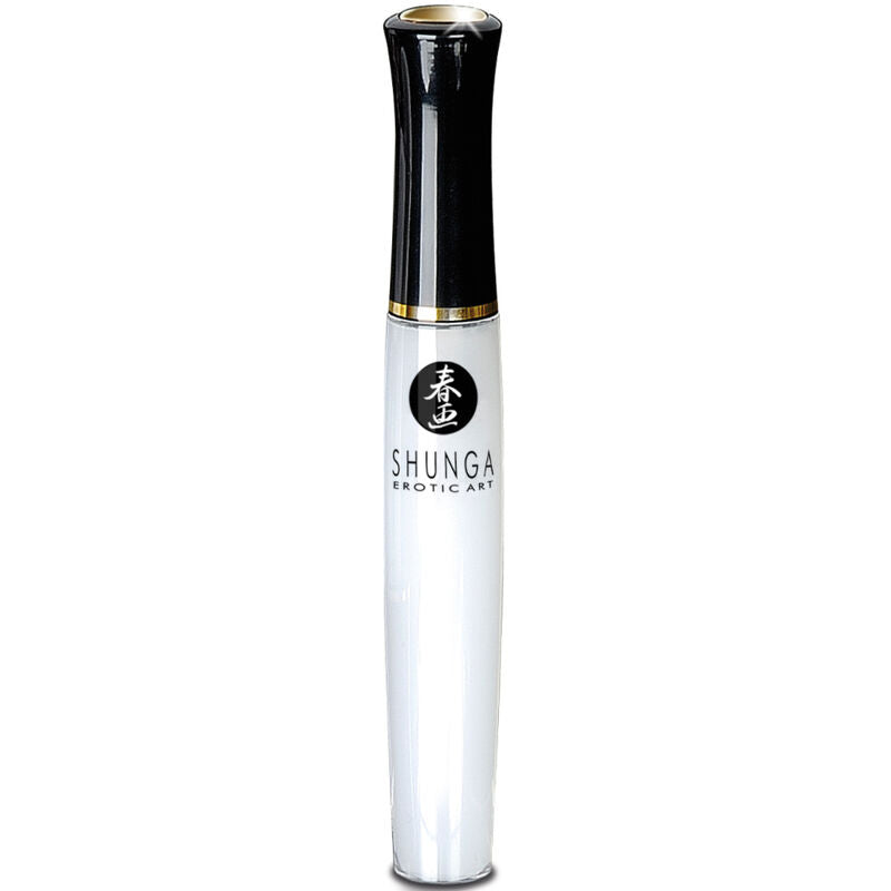 SHUNGA Naughtier Kit – schlanke weiße Produktflasche mit schwarzem Sprühaufsatz und dezenter vertikaler Beschriftung in aufrechter Einzelansicht – erhältlich bei Evoria Care