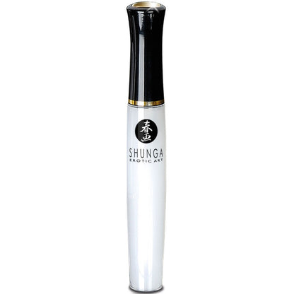 SHUNGA Naughtier Kit – schlanke weiße Produktflasche mit schwarzem Sprühaufsatz und dezenter vertikaler Beschriftung in aufrechter Einzelansicht – erhältlich bei Evoria Care