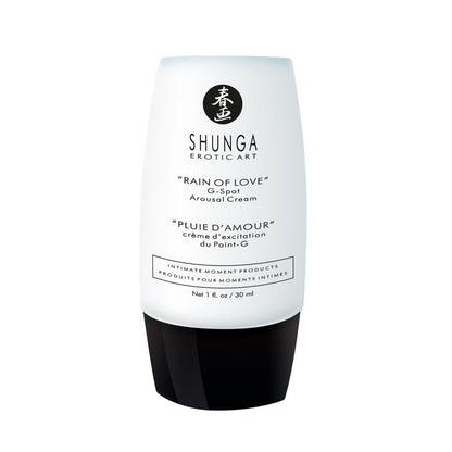 SHUNGA Naughtier Kit – weiße Rückseite einer Pflegeprodukt-Tube mit schwarzem Verschluss und mehrzeiliger schwarzer Produktbeschriftung in aufrechter Ansicht – erhältlich bei Evoria Care