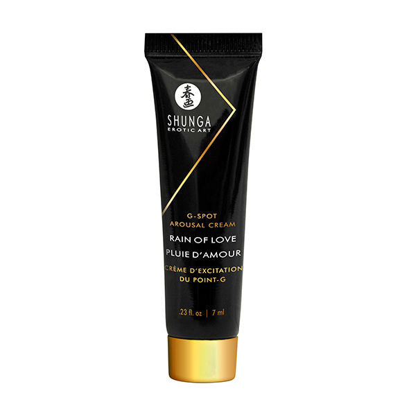 SHUNGA Naughty Geisha Kit – schwarze Pflegetube des Geschenksets mit goldfarbenem Verschluss und heller Produktbeschriftung in einer weiteren Einzelansicht auf weißem Hintergrund – erhältlich bei Evoria Care