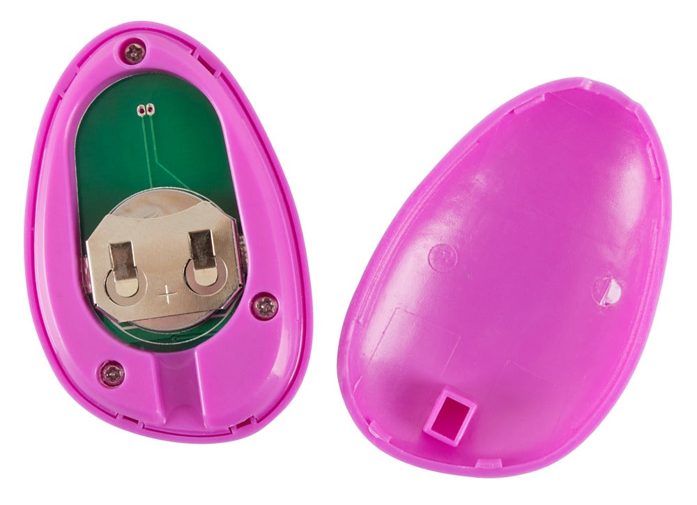Sweet Smile Rotating Love Ball – Detailansicht der ovalen lilafarbenen Fernbedienung mit Bedienelementen – erhältlich bei Evoria Care