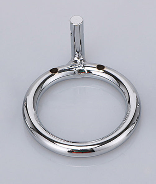 XX-DREAMSTOYS Metal Cock Cage Snake Shape – einzelner silberfarbener Basisring als Bestandteil des Metall-Peniskäfigs – erhältlich bei Evoria Care