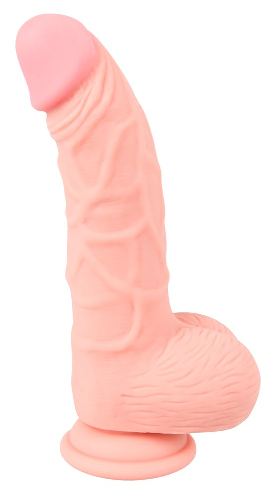 You2Toys Medical Silicone Dildo in Hautfarbe – große Produktansicht mit leicht gebogenem Schaft, realistischer Form und rundem Saugfuß – erhältlich bei Evoria Care