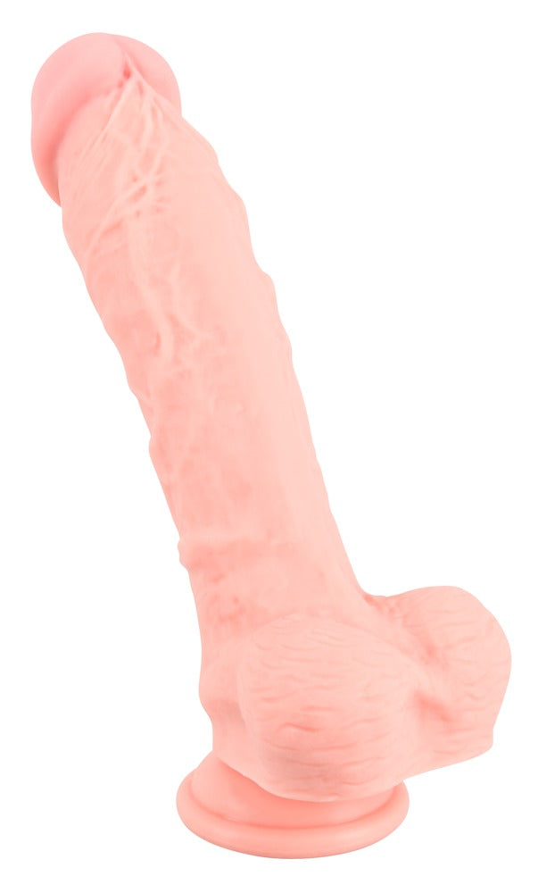 You2Toys Medical Silicone Realistic Dildo in Hautfarbe – Frontansicht mit realistischer Oberflächenstruktur und breitem Saugfuß – erhältlich bei Evoria Care