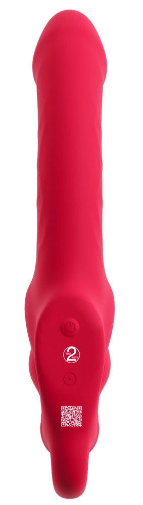 You2Toys Triple Teaser RC in Rot – Frontansicht mit schlankem Griffbereich und geschwungener Form – erhältlich bei Evoria Care