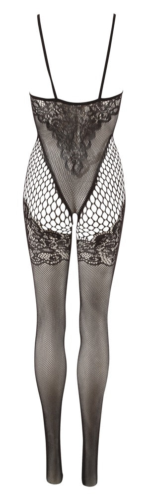 Fantasy by Cottelli Ouvert-Catsuit mit eingearbeiteter Strumpfband-Optik als Produktansicht von hinten