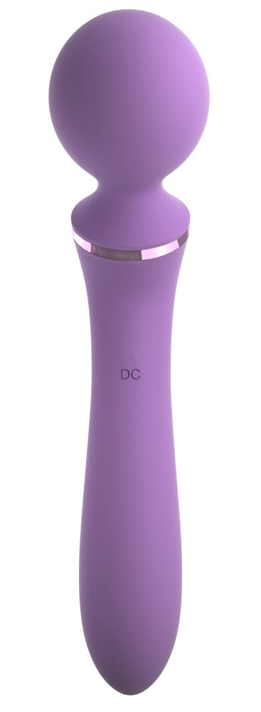 Fantasy For Her Duo Wand Massage-Her in Vorderansicht mit rundem Massagekopf und schlankem Griff