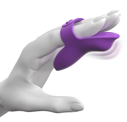 Fantasy For Her Finger Vibe an zwei Fingern getragen für kontrollierte äußere und klitorale Stimulation