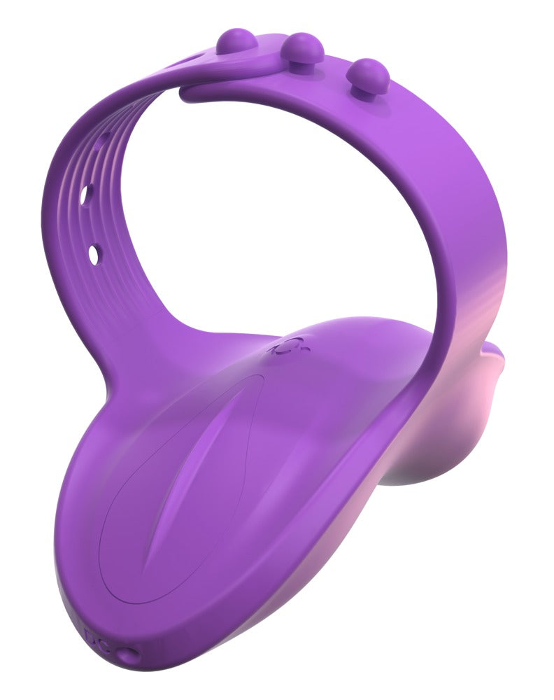 Fantasy For Her Finger Vibe in Perspektivansicht mit verstellbarer Schlaufe für sicheren Halt an den Fingern
