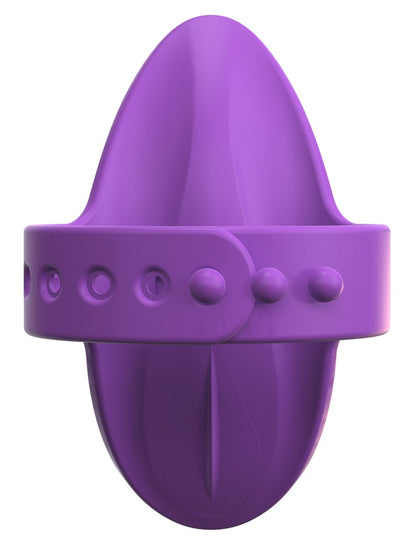 Vorderansicht des Fantasy For Her Finger Vibe mit kompakter Silikonfläche für gezielte äußere Stimulation