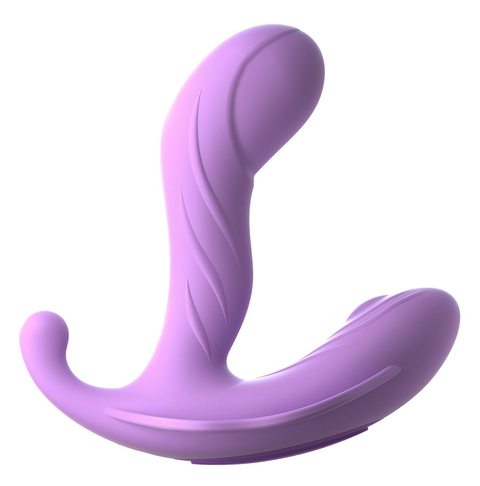 Fantasy For Her G-Spot Stimulate-Her in Seitenansicht mit gebogenem G-Punkt-Schaft und außenliegendem Stimulationsarm