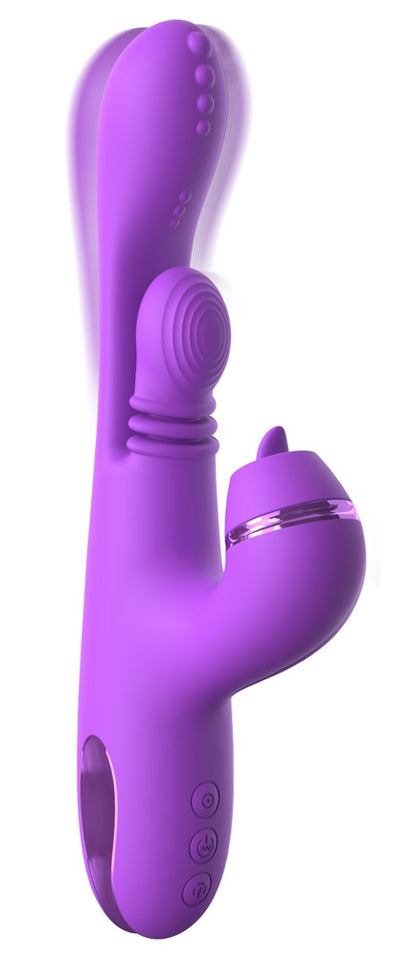 Fantasy For Her IntiMotion Pulse Pro in Vorderansicht mit vaginalem Vibrator und Klitorisstimulator