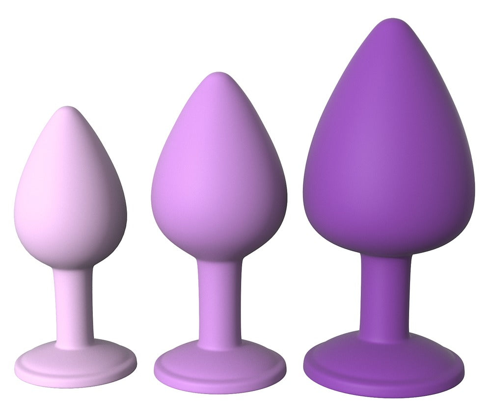 Fantasy For Her Little Gems Trainer Set mit drei Analplugs in aufsteigenden Größen für schrittweises Analtraining