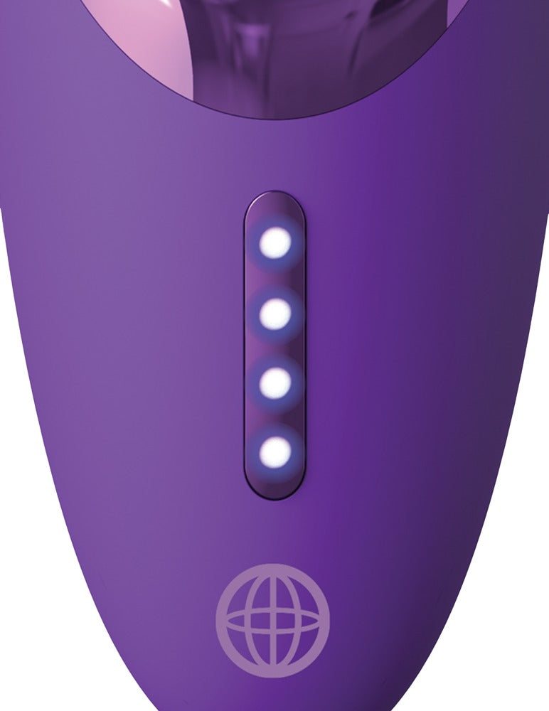 Bedienelemente des Fantasy For Her Pleasure Sucker zur Steuerung von Saugfunktion und Zungenstimulation