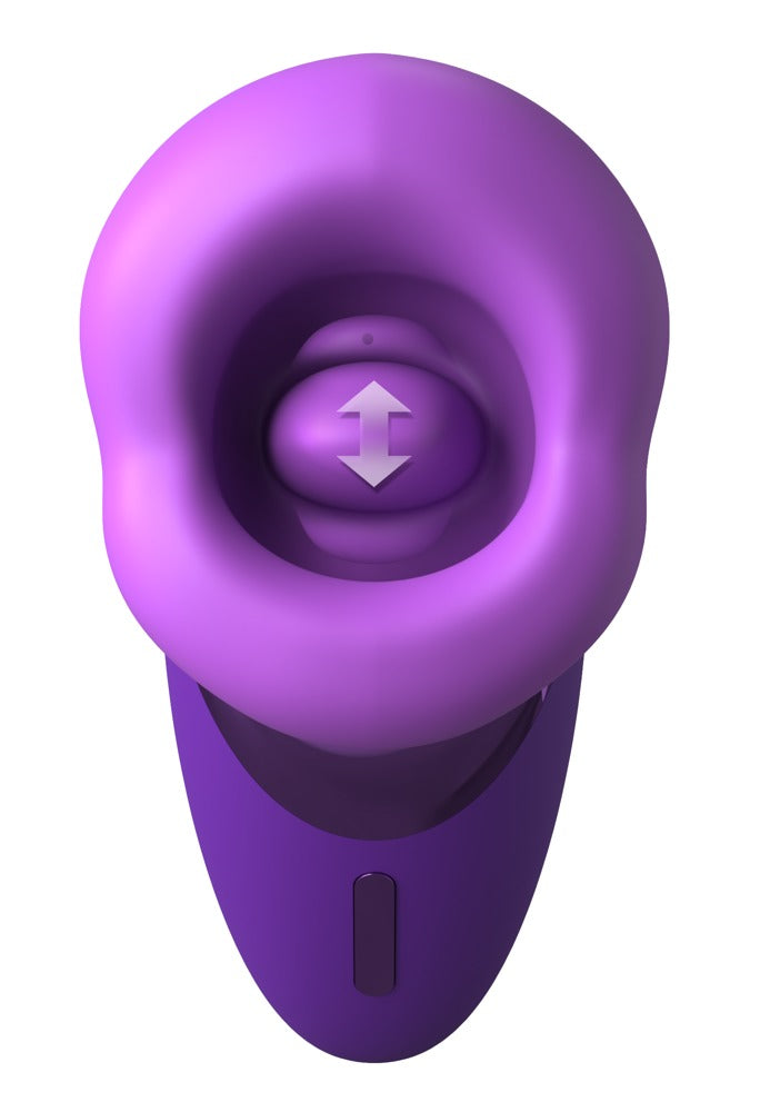 Detailansicht der Saugschale und beweglichen Vibro-Zunge des Fantasy For Her Pleasure Sucker