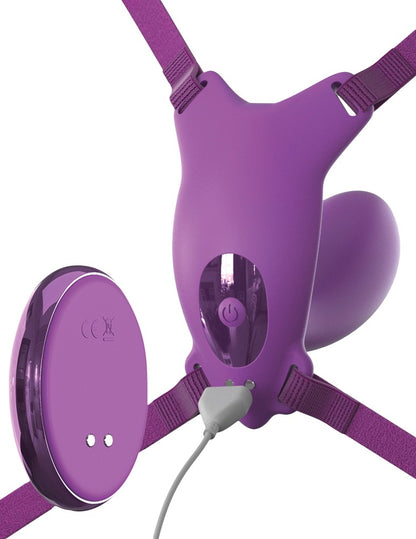 Detailansicht des Fantasy For Her Ultimate G-Spot Butterfly mit einführbarem G-Zonen-Bereich und äußerer Klitorisstimulation