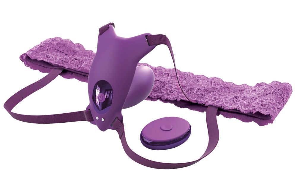 Fantasy For Her Ultimate G-Spot Butterfly mit integriertem G-Punkt- und Klitorisvibrator, Stretch-String und Fernbedienung