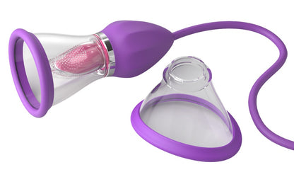 Fantasy For Her Ultimate Pleasure Max mit runder und ovaler transparenter Saugschale für variable äußere Stimulation