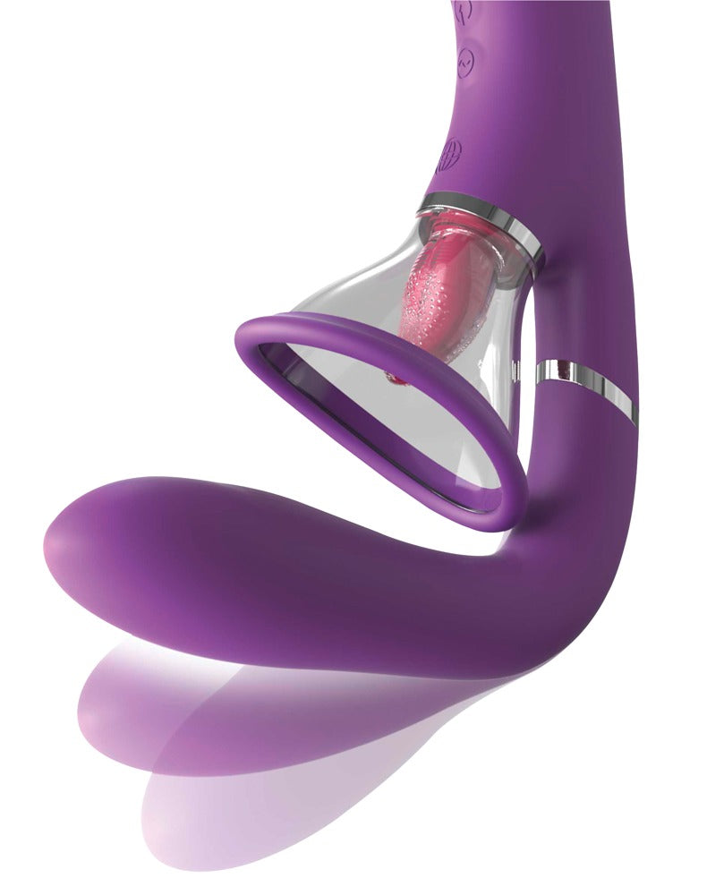 Detailansicht der beweglichen Vibro-Zunge des Fantasy For Her Ultimate Pleasure Pro für äußere Klitorisstimulation