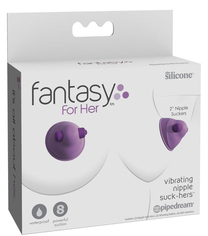 Fantasy For Her Vibrating Nipple Suck-Hers in Lila in der Originalverpackung