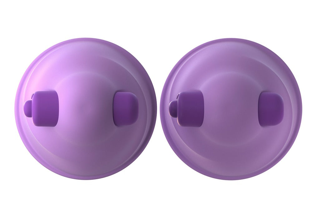 Fantasy For Her Vibrating Nipple Suck-Hers in Unteransicht mit runden Saugöffnungen und innenliegenden Stimulationsnoppen