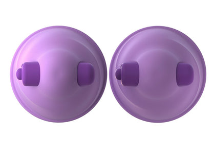 Fantasy For Her Vibrating Nipple Suck-Hers in Unteransicht mit runden Saugöffnungen und innenliegenden Stimulationsnoppen