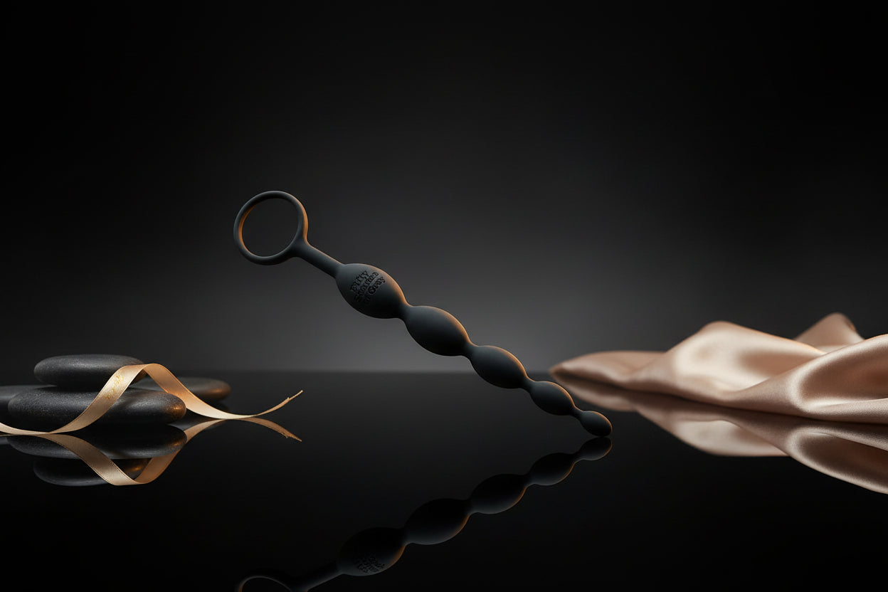 Flexible Anal Kugelkette aus Silikon mit abgestufter Form für individuelle Intensität