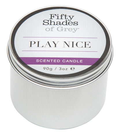 Fifty Shades of Grey Play Nice Vanilla Duftkerze in geschlossener Metalldose