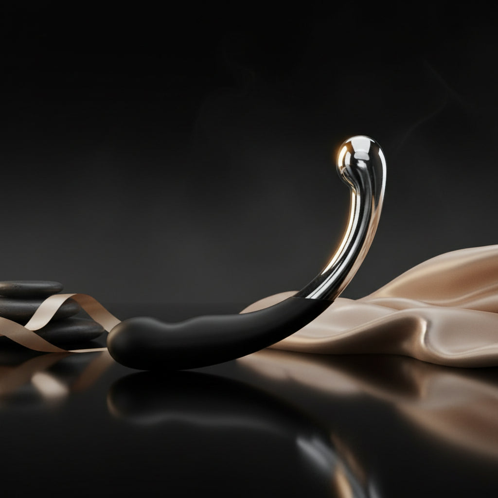 Fifty Shades of Grey Sweet Pressure Doppeldildo aus Silikon und Metall