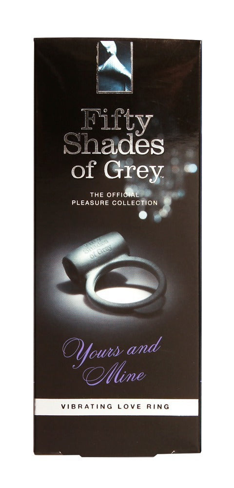 Produktverpackung des Yours and Mine Vibro-Penisrings aus der Fifty Shades of Grey Pleasure Collection