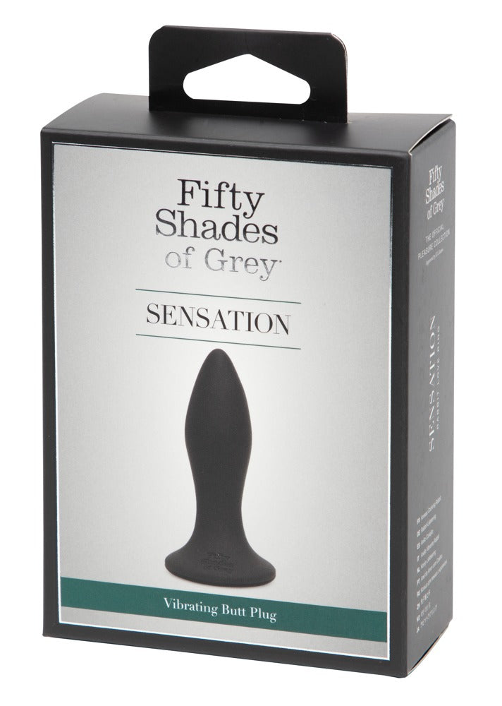 Verpackung des Sensation Vibrating Butt Plug von Fifty Shades of Grey