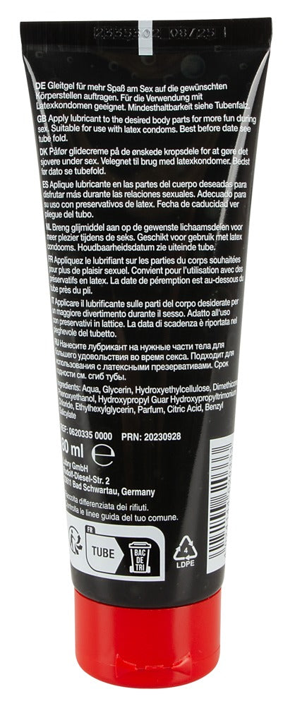 Flutschi Anal Gleitgel 80 ml Tube Rückseite