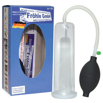 FRÖHLE PP003 Penispumpe L als komplettes Set mit Zylinder, Ballpumpe und Verpackung