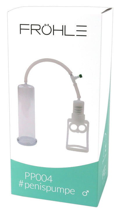 FRÖHLE PP004 Professional Penispumpe in der Originalverpackung in der Vorderansicht